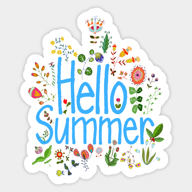 Hello Summer Sticker by AdrianaStore